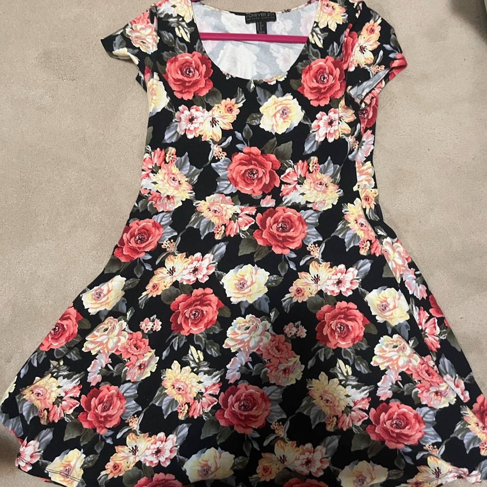 Forever 21 Floral A-Line Dress
